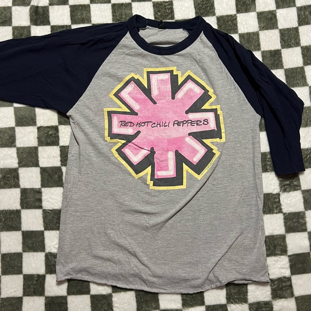 Red Hot Chili Peppers Raglan Shirt - Gray and Navy
